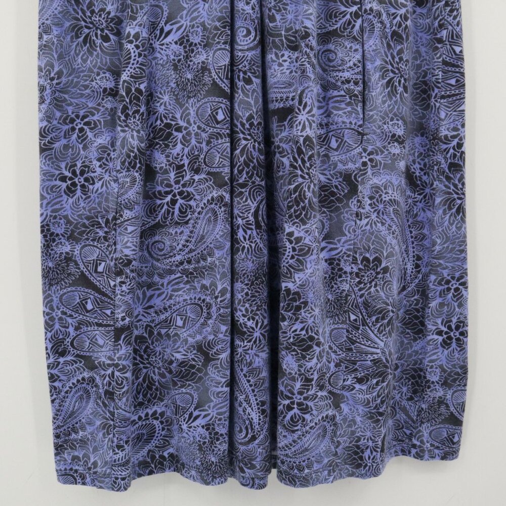 Athleta Paisley Dress Womens S Purple Boho Feminine Active Casual Beach Hippie - Picture 7 of 16